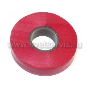 Изолента 0,13*15 мм 10м красный ИЭК (10/500)