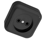Розетка б/з черный ОП 16А, 220В Пралеска (РА16-255Ч)