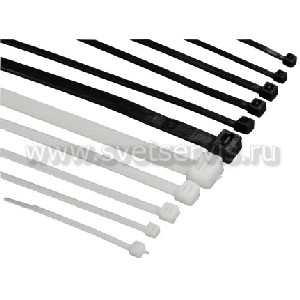 Хомут нейлон 3,6х250мм (белый) (уп 50шт) ИЭК