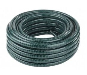 Шланг поливочный ПВХ "Метеор" 3-слойный армированный, 1/2", 25 м, зелёный, давление 6-13 бар. В приДАЧУ (1 бухта 25м)