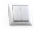 Выключатель 2кл. белый СЕЛЕНА СП 10А С510-379 Кунцево