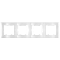 Рамка 4-х местная гор. белый (7947502) Бриллиант