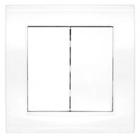 Выключатель 2кл. белый СП, 10А, 220В (7947403) Бриллиант