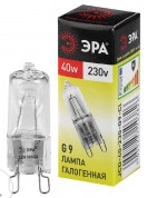 Лампа галогеновая JCD G9 40W 220V прозрачная Эра