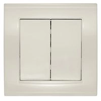 Выключатель 2кл слон. кость СП, 10А, 220В (7948622) Бриллиант