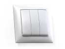 Выключатель 3кл. белый СЕЛЕНА СП 10А С0510-406 Кунцево