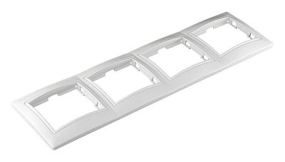 Рамка 4-х местная гор. белый (С0046) Севиль