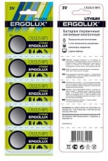 Батарейка CR2025 ERGOLUX BL*5 (бат.литиевая,3В)