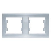 Рамка 2-х местная гор. серебро (7949711) Бриллиант