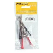 Зажим "крокодил" 30А 75мм (в уп. 2 шт: красный+черный) REXANT