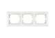 Рамка 3-х местная горизонтальная белый СП TANGO