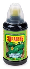 ЗДРАВЕНЬ АКВА для огурцов, тыквенных и бахчевых культур.  Флакон 0,5 л. Ваше хозяйство