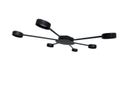 Люстра TNG-6GX53-B-2 "НОРДИС", цвет черный TANGO (1/5)