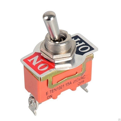 Тумблер 250V ON-OFF, 15А (2c) однополюсный, REXANT