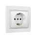 Розетка с/з белый СП 16А, 250В, керамика TANGO