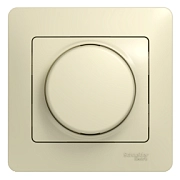 Диммер 300Вт поворотный бежевый ( в сборе с рамкой) GLOSSA
