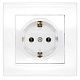 Розетка с/з белый СП, 16А, 220В (7947625) Бриллиант