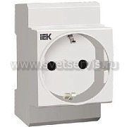Розетка на DIN рейку РАр 10-3-ОПс с заземляющим контактом ИЭК (1/5/100)