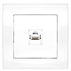 Розетка комп 1А, RJ45 белый  (7947601) Бриллиант