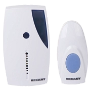 Беспроводной звонок RX-3, 32 мелодий, светод.инд., кнопка IP44 (А23 в компл.) REXANT