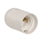 Патрон Е27 пластик подвесной белый Smartbuy