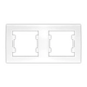 Рамка 2-х местная гор. белый (7947465) Бриллиант