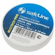 Изолента 0,15*19 мм 20м белый Safeline