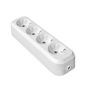 Колодка розеточная 4гн с/з TANGO АБС-пластик