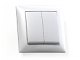 Выключатель 2кл. белый СЕЛЕНА СП 10А С510-379 Кунцево