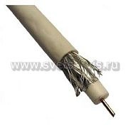 Кабель коаксиальный SAT 50 (75 Ом, 75%, 1,02мм, CCS/Al/Al, 6,8мм) белый PROCONNECT (100м)