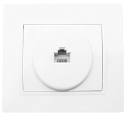Розетка компьютерная белый RJ 45 TANGO HOUSE СП 100Мбит/с