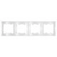 Рамка 4-х местная гор. белый (7947502) Бриллиант