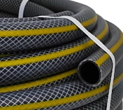 Шланг поливочный ГЛУБОКИЙ ЧЕРНЫЙ/ULTRA BLACK (ТЭП)  армированный, с прозрачным наружним слоем, 1/2", 25 м, давление 5-10  бар. В приДАЧУ (1 бухта 25м)