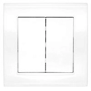 Выключатель 2кл. белый СП, 10А, 220В (7947403) Бриллиант