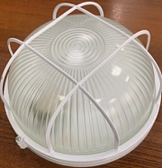 Светильник пылевлагозащищенный 60Вт Круг решетка белый (НБП 03-60-002 УХЛ1), IP54, (t от -45° до +130°) VKL electric (10шт)