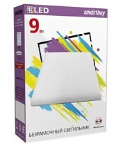 9W Даунлайт 3D квадрат 6500К 750Lm IP20 (SBL-BDLS-9-65K) пластик, 90*90 мм, h=25 мм (настр.мон.диаметр 50мм-75мм) Smarbuy (1/20)