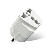 Переходник с/з 16А универсальный белый 250В UNIVersal