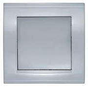 Выключатель 1кл. серебро СП, 10А, 220В (7949612) Бриллиант