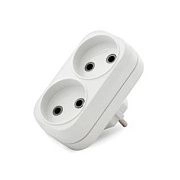 Разветвитель 2гн. б/з плоский 10А 250В UNIVersal (А202)