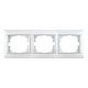 Рамка 3-х местная горизонтальная белый СП TANGO