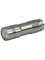 Фонарь TM9, 9 LED, алюмиевый корпус (3хААА) ТРОФИ