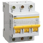 Автоматический выключатель ВА47-29 3Р 50А 4,5кА х-ка С ИЭК KARAT