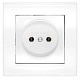 Розетка б/з белый СП, 16А, 220В (7947588) Бриллиант