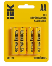 Батарейка LR 6 / AA IEK Alkaline Optima BL* 4
