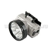 Фонарь налобный аккумуляторный KOCAccuH10LED, 10LED, 2 режима, встроенное ЗУ (0,3 Ач NI-MH) Космос