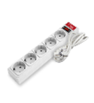 Сетевой фильтр 5*1,5м с з/к (белый) Союз 10А