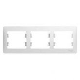 Рамка 3-я горизонтальная белый GLOSSA