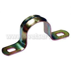 Скоба металл. d31-32мм двухлапковая U-Plast
