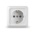 Розетка с/з белый ОП 16А, 220В Олимп (О0028)