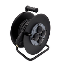 Катушка пластиковая на металлической стойке 4-х местн. с/з 250мм УХз-16-4-хх-К с крышками БелСвет